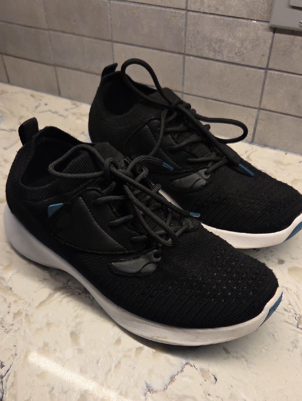 Vessi Everyday Move Women's Black Knit Run Athletic Sneakers - Lightweight Sz 9
